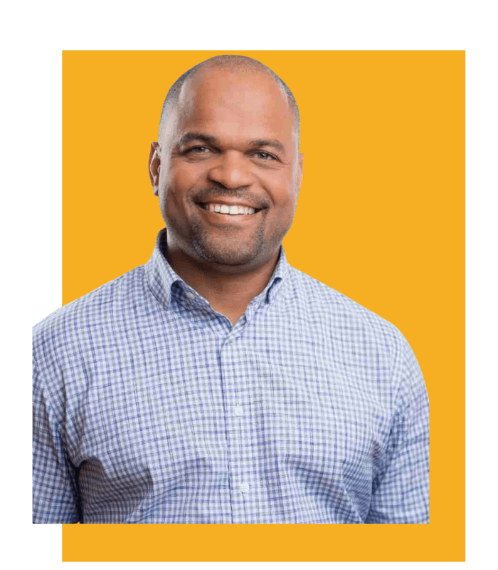 Image with yellow background Derek Smith