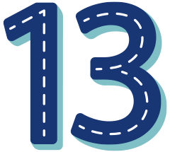 number 13 icon