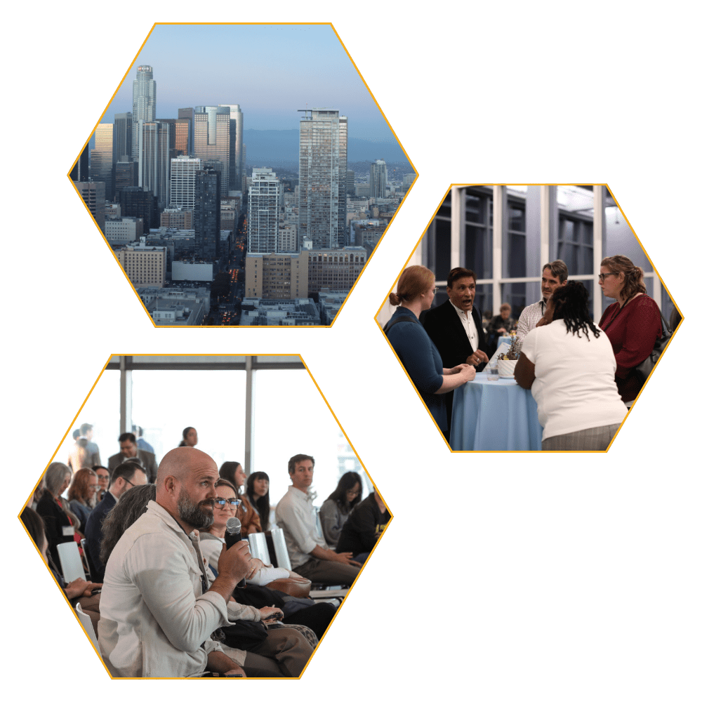 Three hexagons template heal la